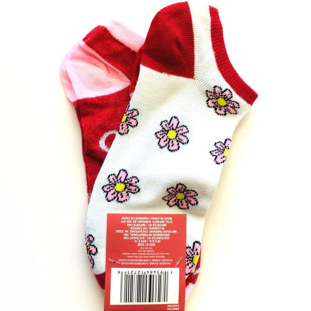 Sparkly Hearts & Flowers Socks - Picture 3 of 5